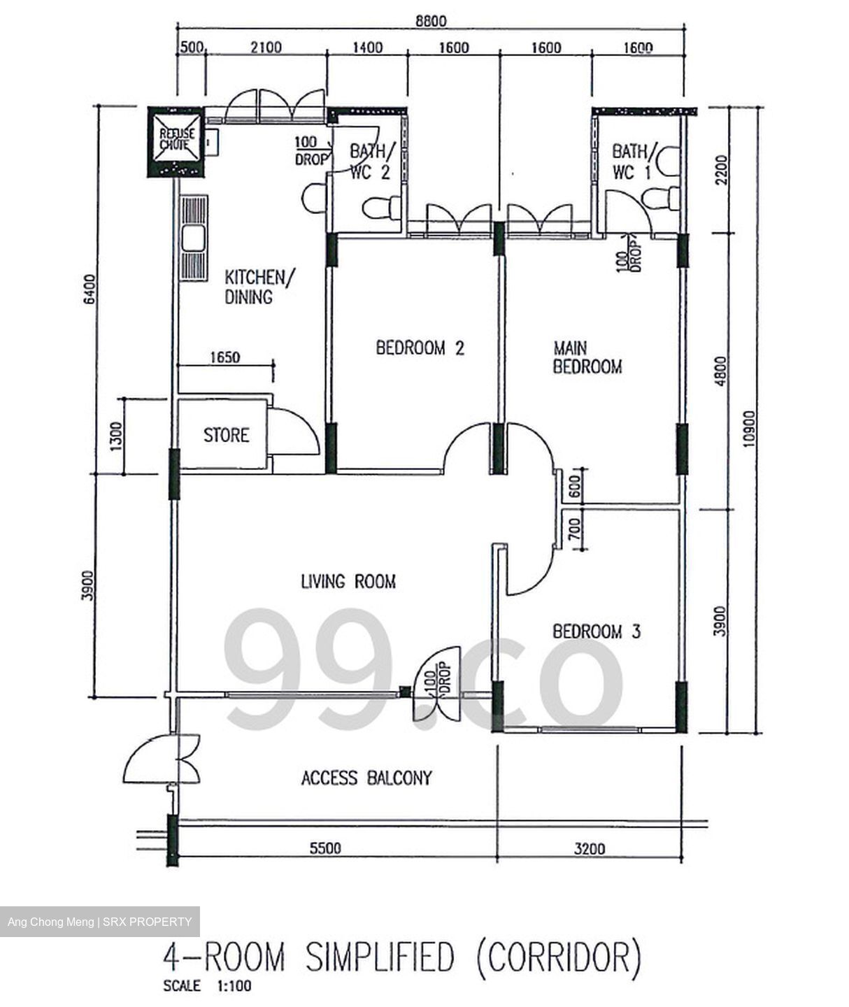 Blk 329 Woodlands Street 32 (Woodlands), HDB 4 Rooms #597561341